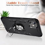 Wholesale Ultimate Shockproof 360 Ring Stand Case with Magnetic Metal Plate for iPhone 11 6.1 (Black)